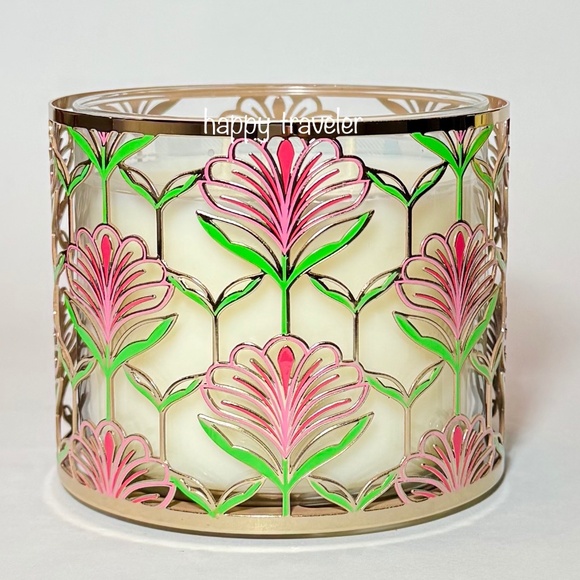 LOTUS FLOWER 3-Wick Candle Holder - Picture 2 of 5